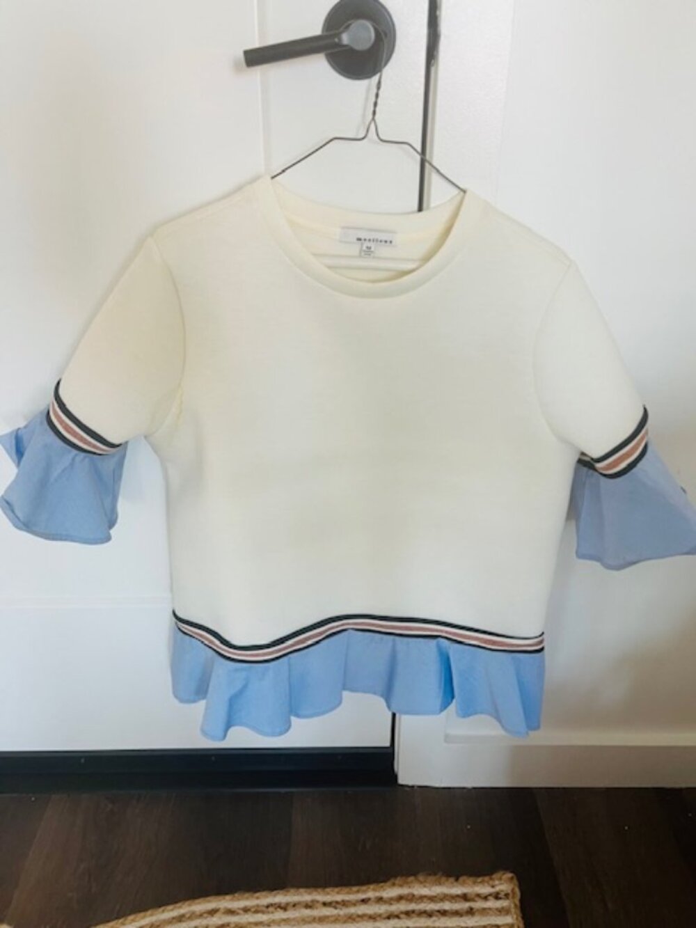 Interesting shirt with a mix of fabrics and colors Moelleux M
